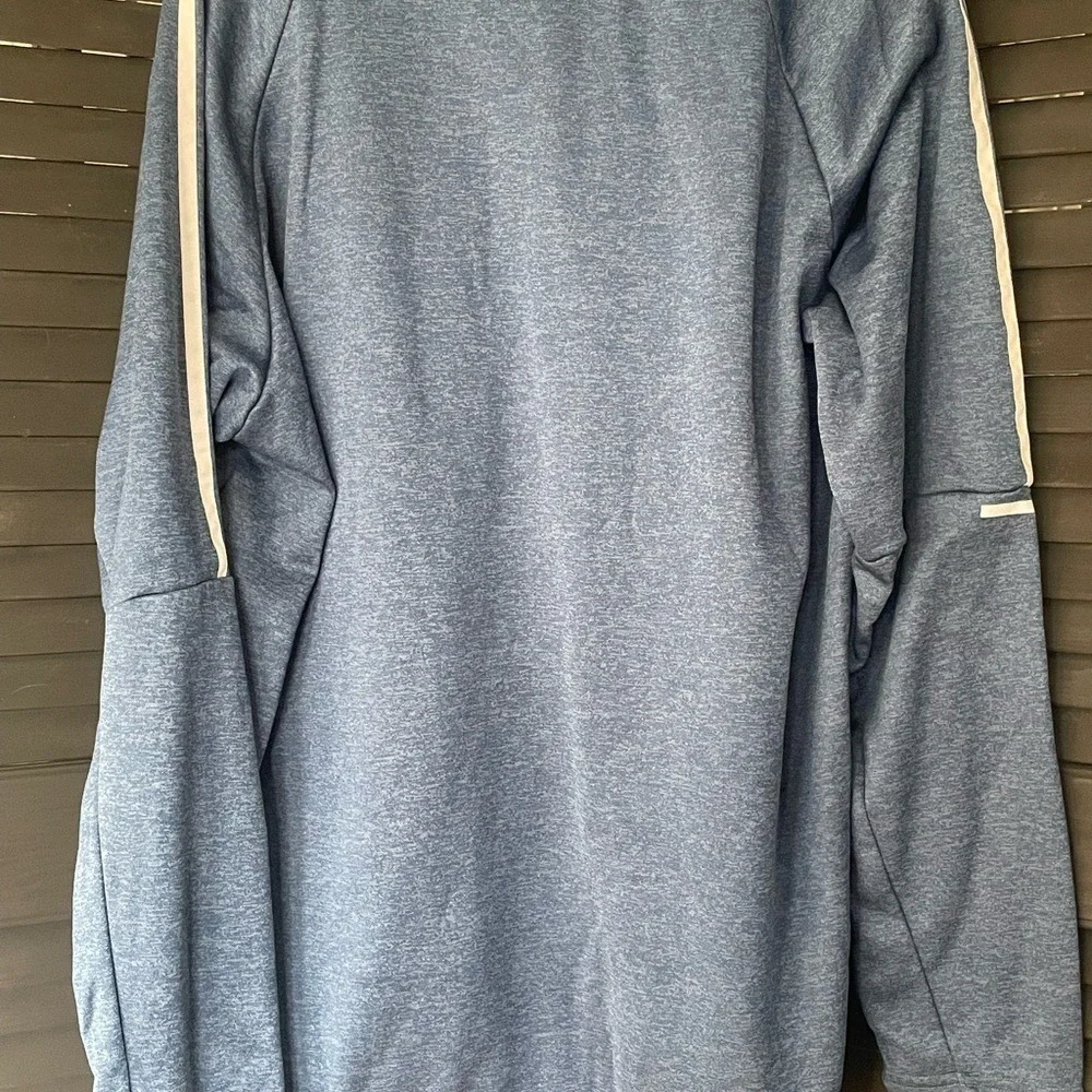 Adidas Running‎ CLIMAWARM Pullover Sweatshirt Blue Heathered Men's 2XL